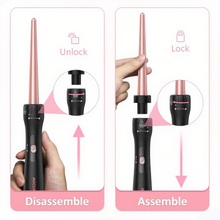 Load image into Gallery viewer, MOCEMTRY Curling Iron Wand, 5 in 1 Curling Wand Set includes 3 Barrel Crimper, Fast Heating Hair Curler Gift for Women