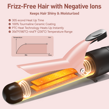 Load image into Gallery viewer, MAXT 5 in 1 Curling Iron Wand Set Dual Voltage 0.35-1.25&quot; Replaceable Ceramic Wand Curler with Glove &amp; Clips Pink