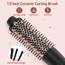 Load image into Gallery viewer, MAXT 5 in 1 Curling Iron Wand Set Dual Voltage 0.35-1.25&quot; Replaceable Ceramic Wand Curler with Glove &amp; Clips Pink