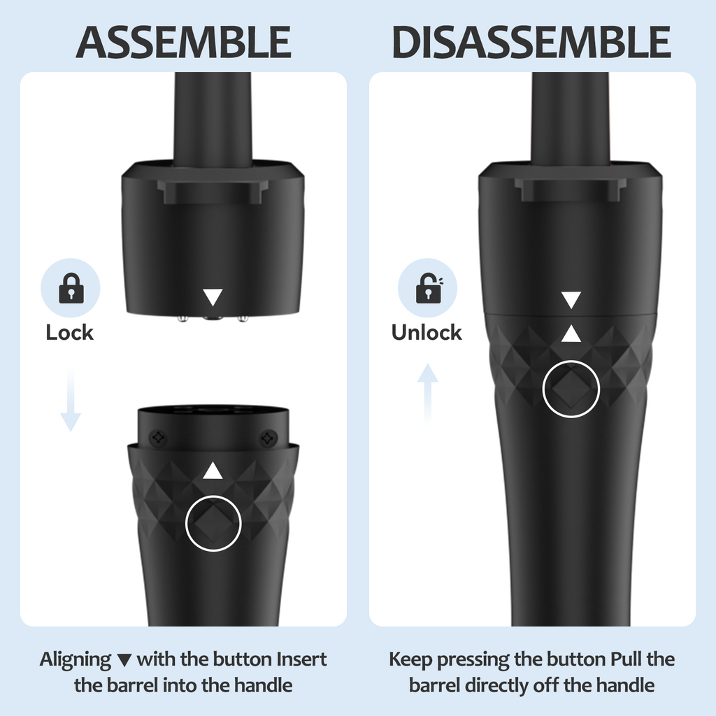 Curling Iron Set 5 in 1, FINETOL Curling Wand Set with Thermal Brush and 4 Interchangeable Ceramic Curling Wand(0.35"-1.25")