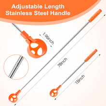 Load image into Gallery viewer, Egg Grabber for Chicken Eggs Extendable Stainless Steel Egg Picker Tool with Non-Slip Handle, Long Reach Egg Lifter for Picking Eggs from Coop, Poultry Nest, and Farm Use